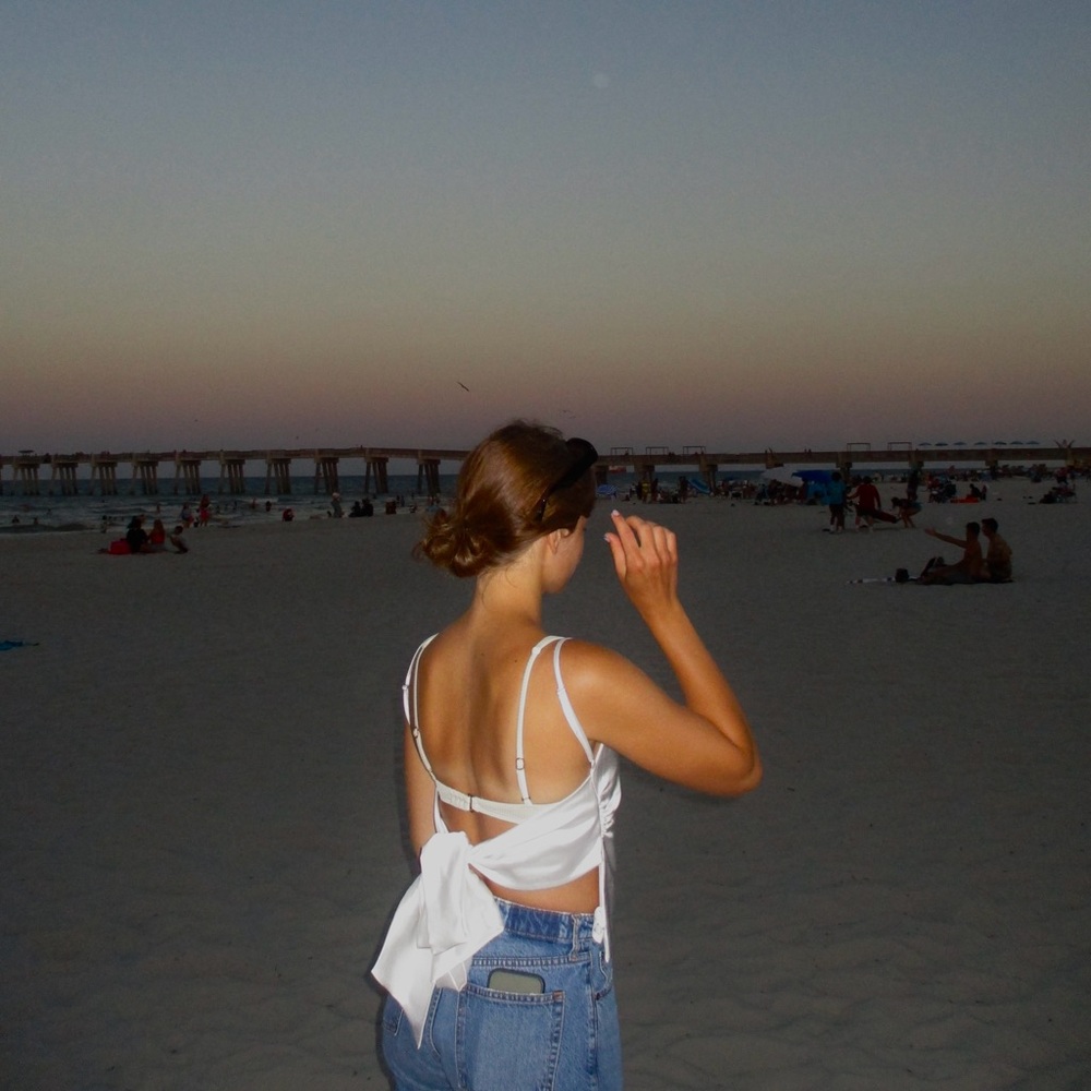 Zara Bow Back top